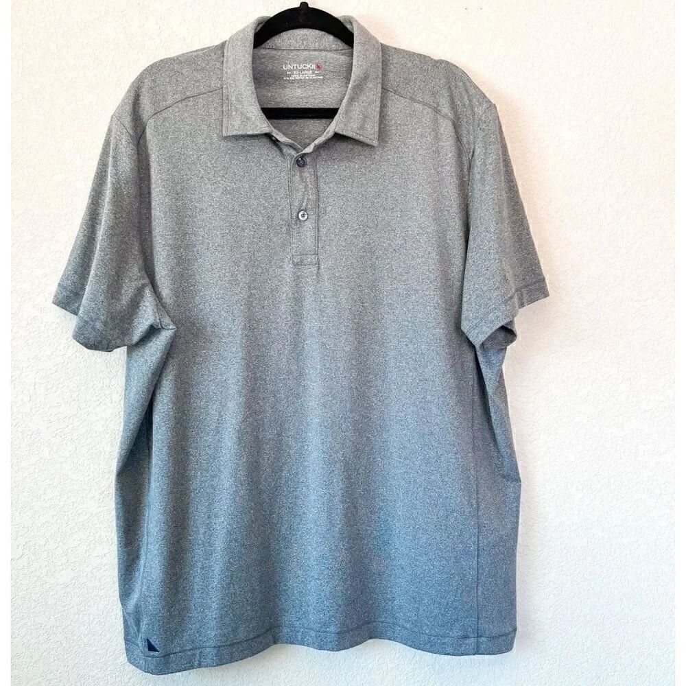 UNTUCKit Men's Clavidor Grey Polo Size XXL